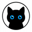 Black Cat Logo Light Mode